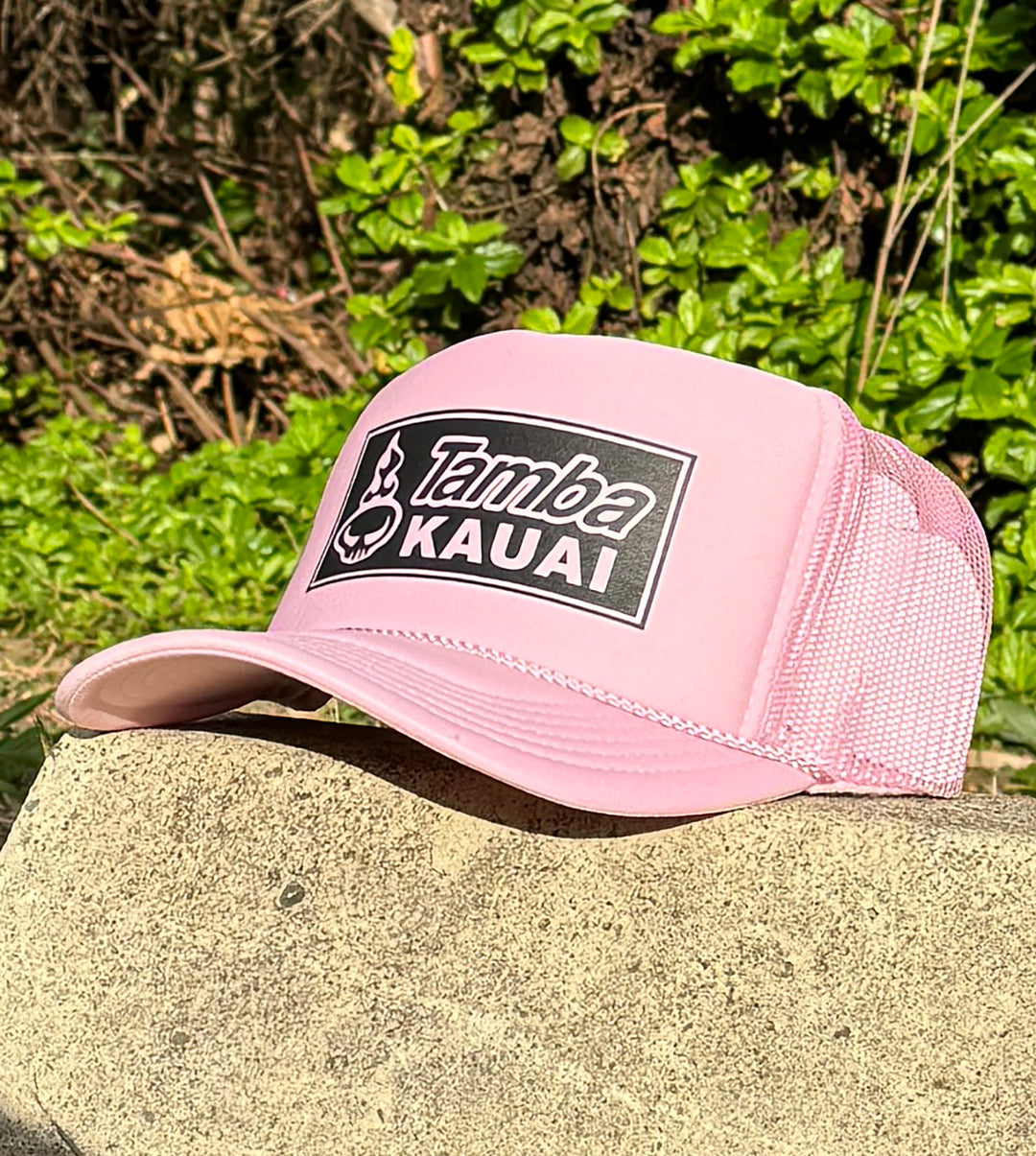 Patches Trucker Hat - Pink/Black