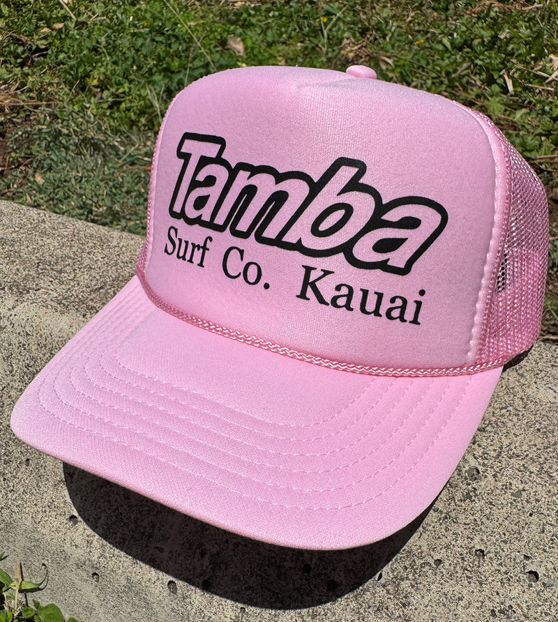 Surf Co Trucker Hat - Pink/Black