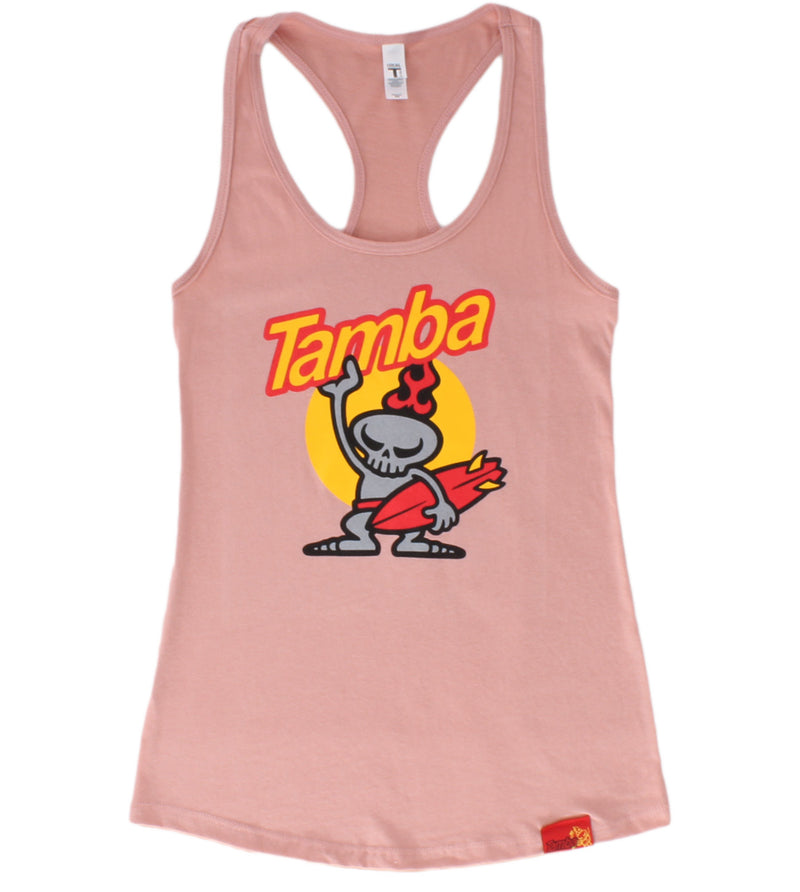 Hold Um Women's Racerback Tank Top Shirt - Desert Pink