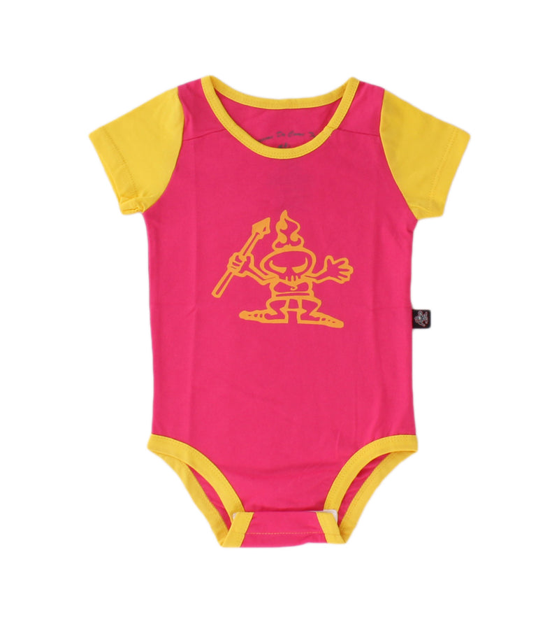 Pupuka Onesie - Pink/Lemon