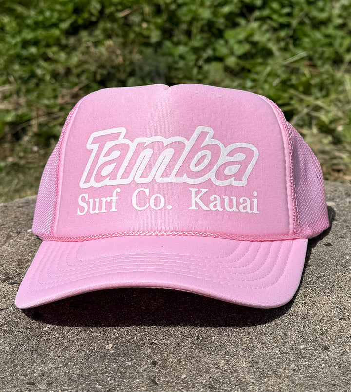Surf Co Trucker Hat - Soft Pink/White
