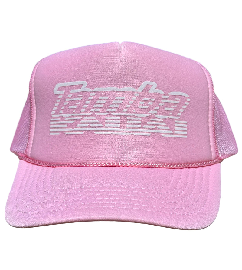 Tamba Rising Trucker Hat - Pink/White