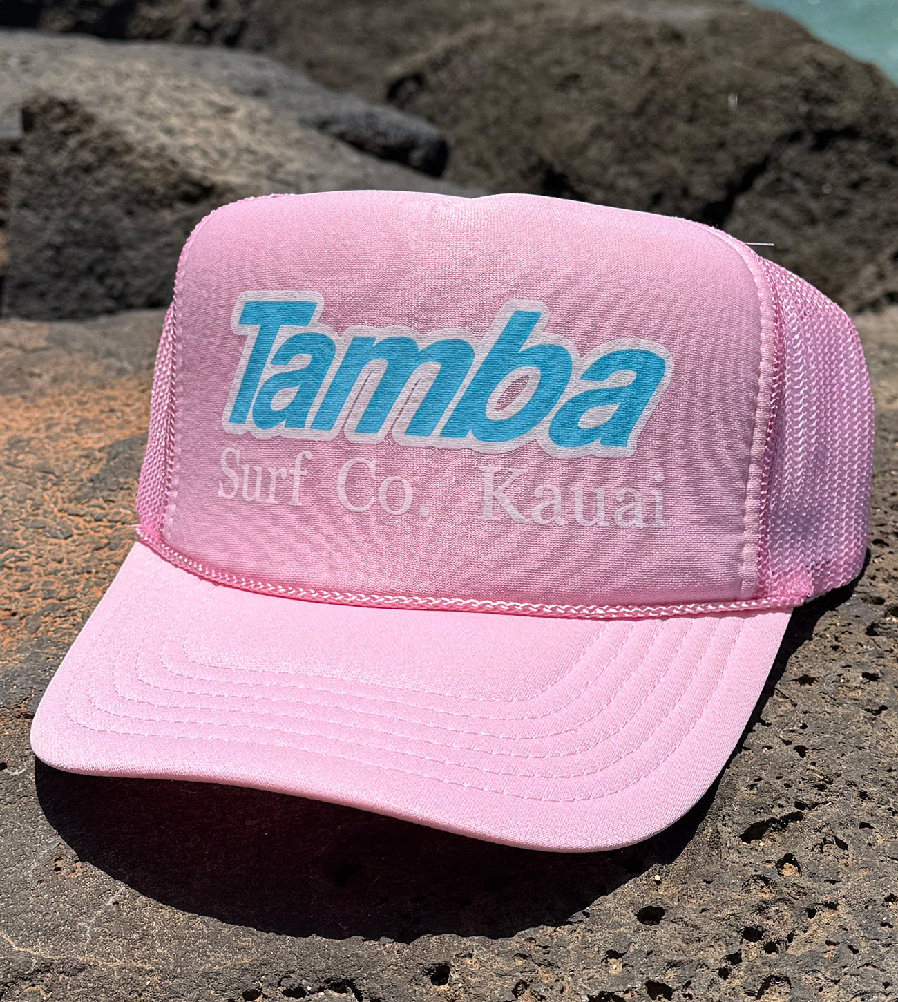 Surf Co Trucker Hat - Pink/White/Blue