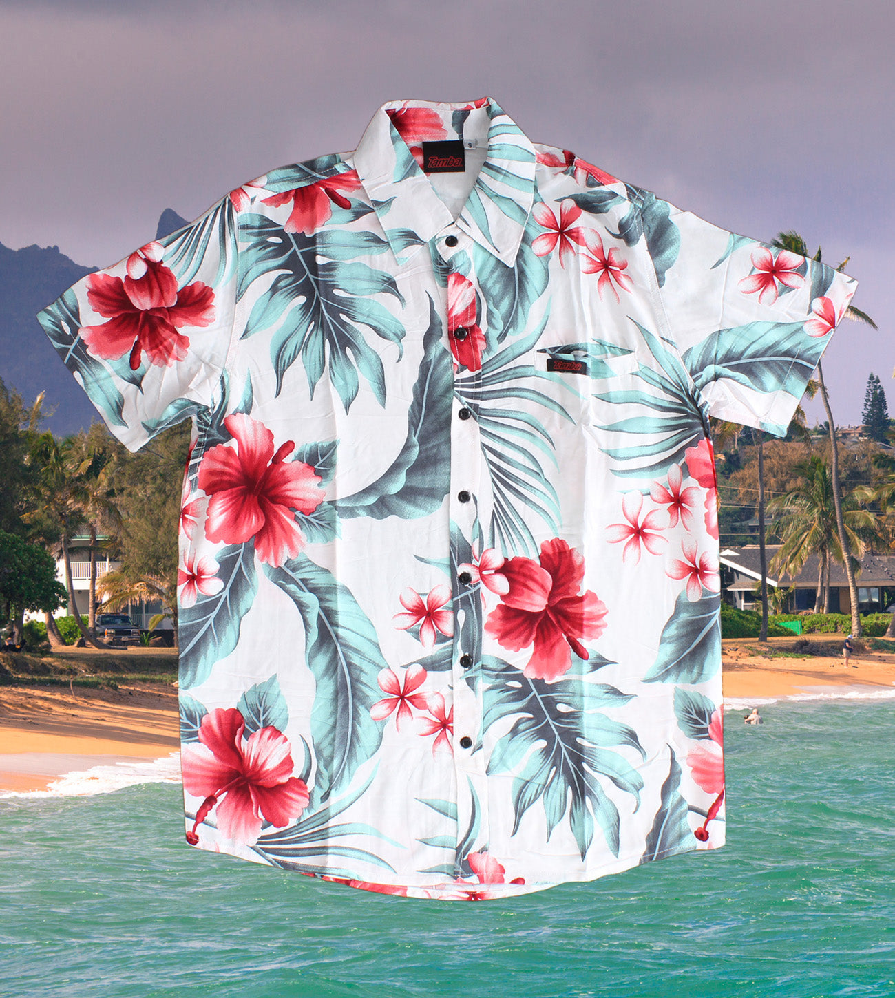 East Side Button Up Short Sleeve Shirt - Pua