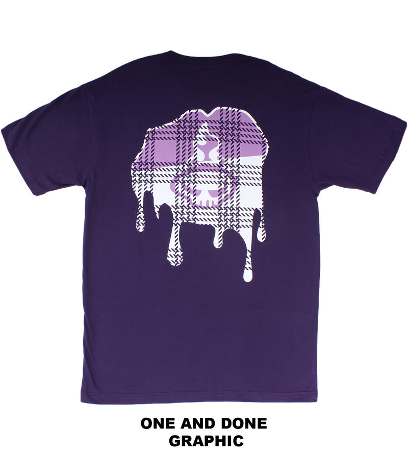 Tamba Drip Short Sleeve Shirt - Dark Purple