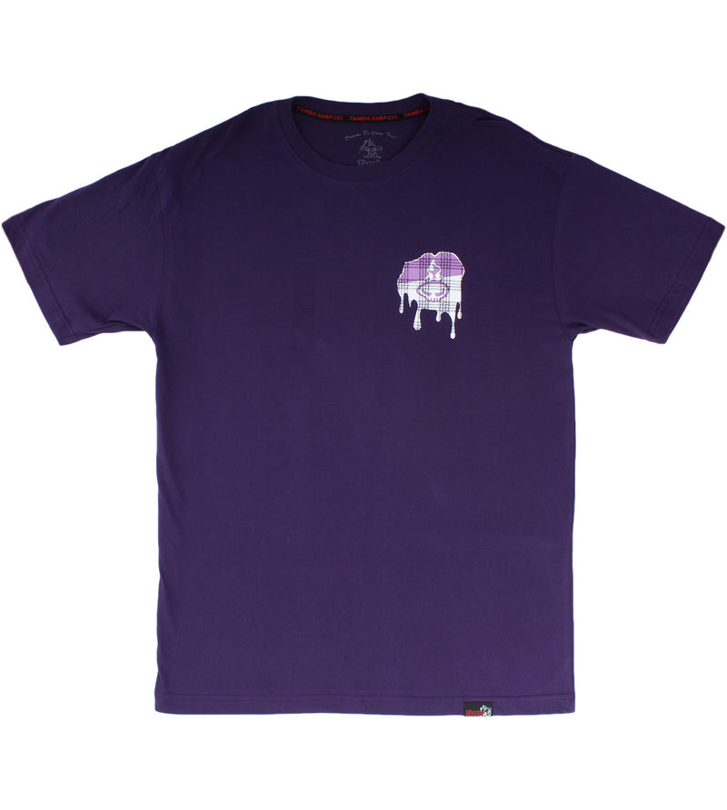 Tamba Drip Short Sleeve Shirt - Dark Purple