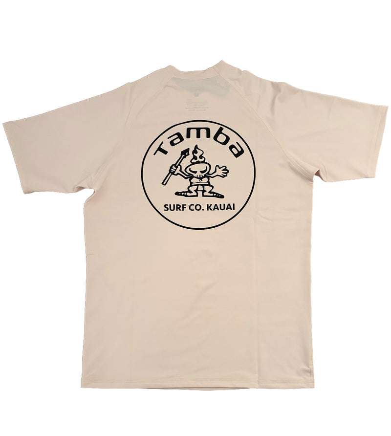 Stamp Rash Guard Youth Shortsleeve - Sand