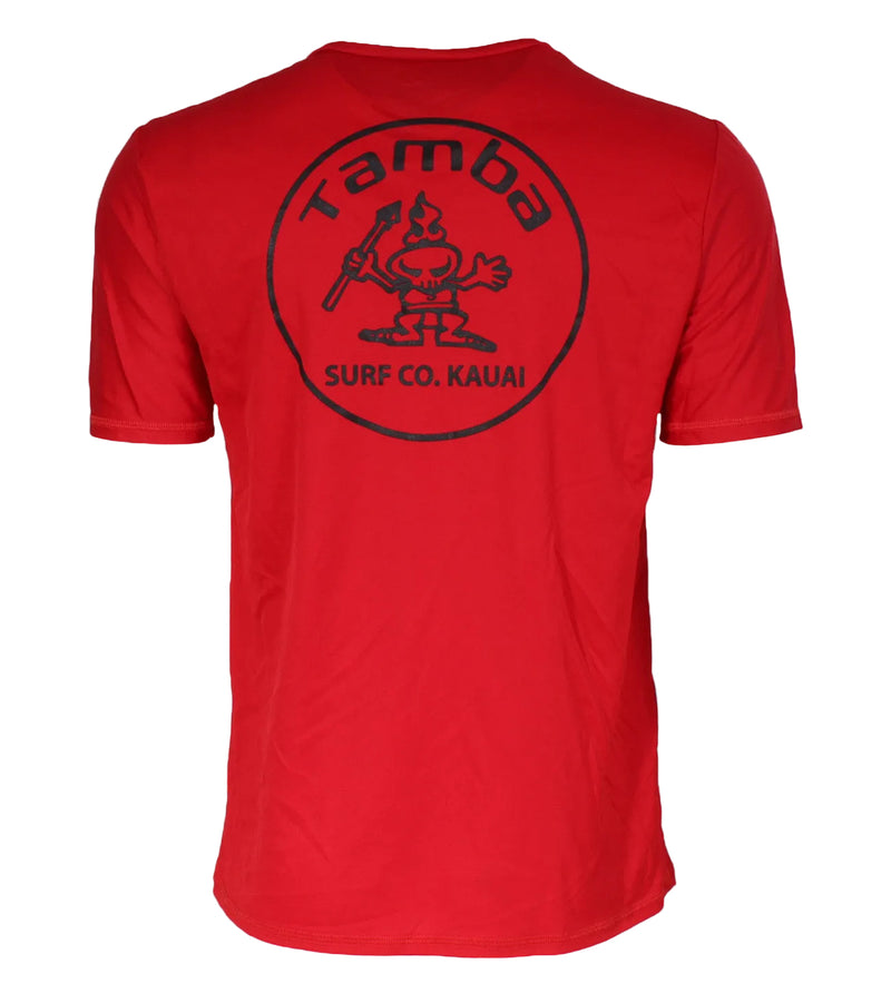 Stamp UV Short Sleeve Shirt - Red