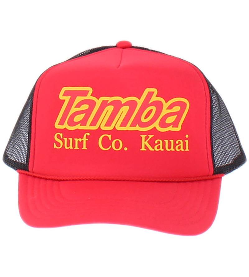 Surf Co Trucker Hat - Red/Black/Yellow