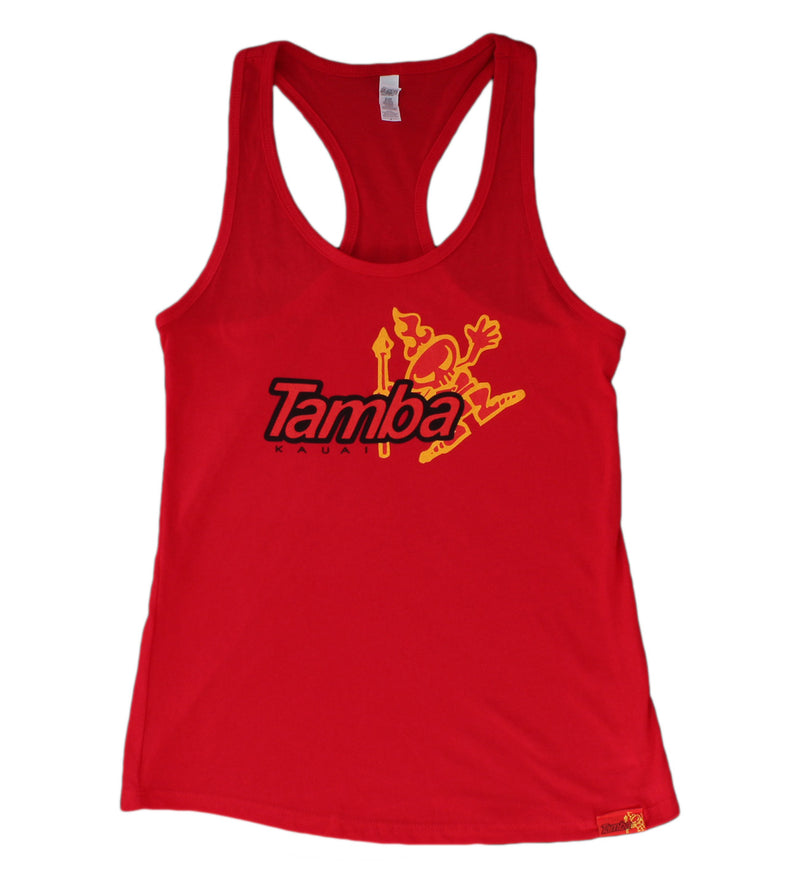 Tumbler Women's Racerback Tank Top Shirt - Red