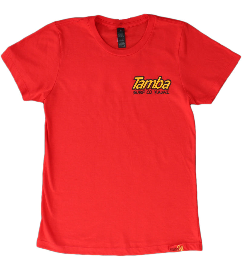 Kaua'i Homegrown Women's Short Sleeve Shirt - Red