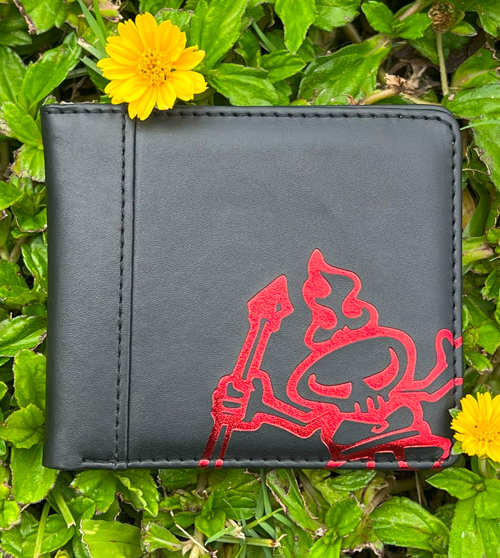 Tamba Bifold Wallet - Black/Red Foil