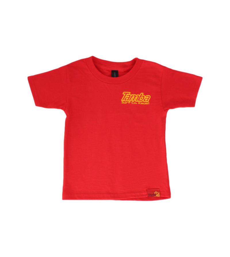 Aloha Kauai Toddler Short Sleeve Shirt - Red