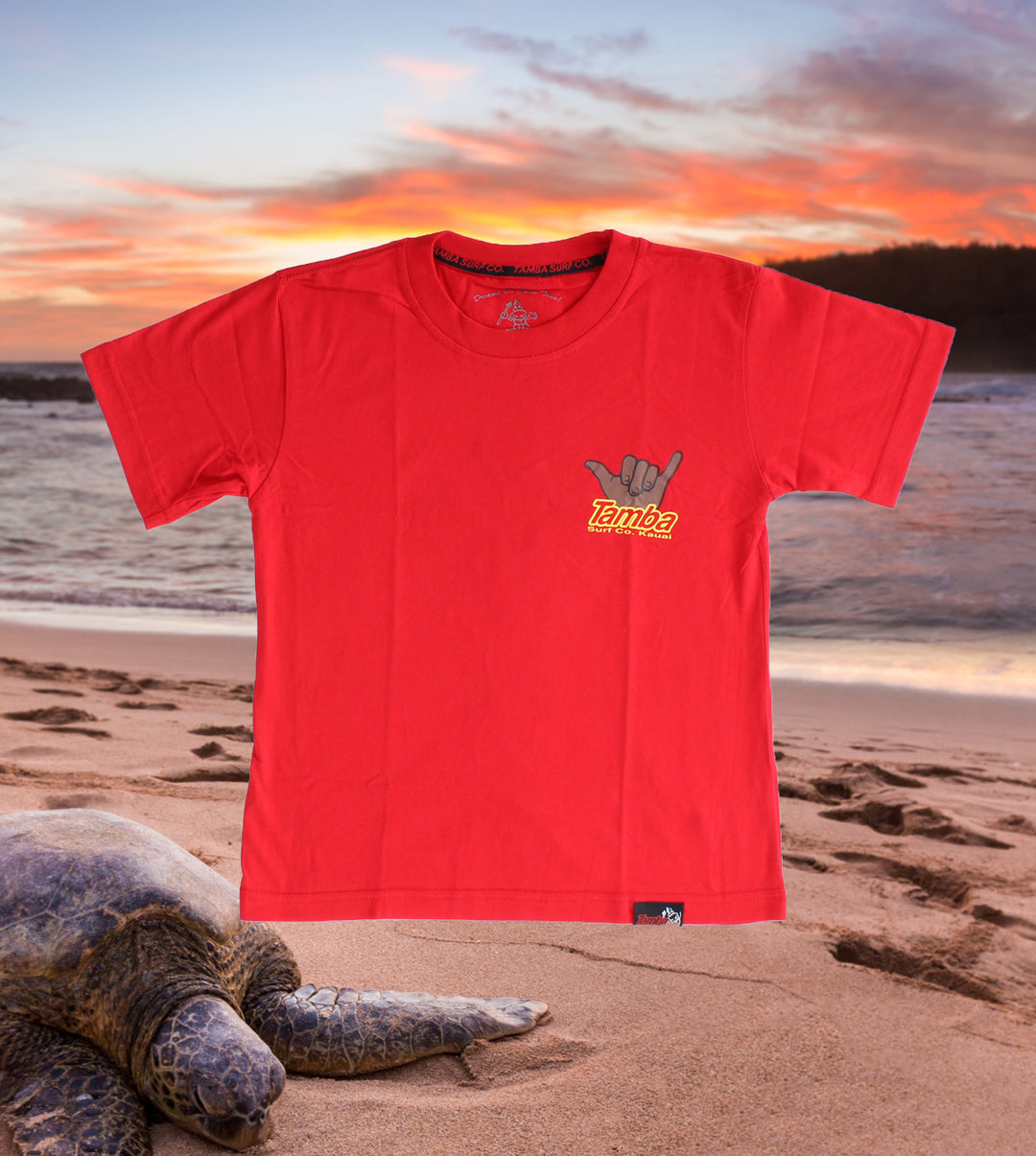 Shaka YOUTH Short Sleeve Shirt - Red