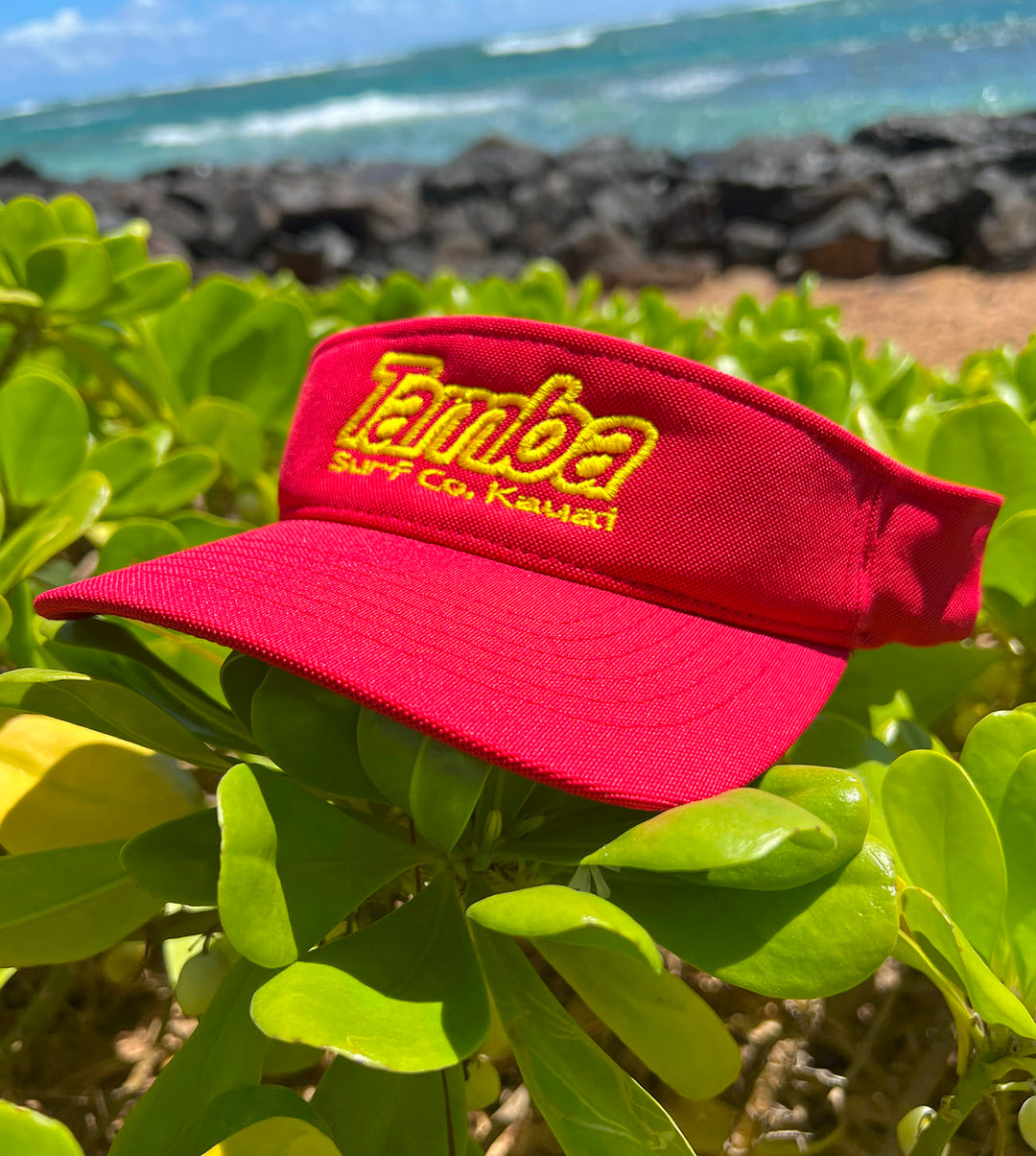 Surf Co Kauaʻi Visor - Red/Yellow