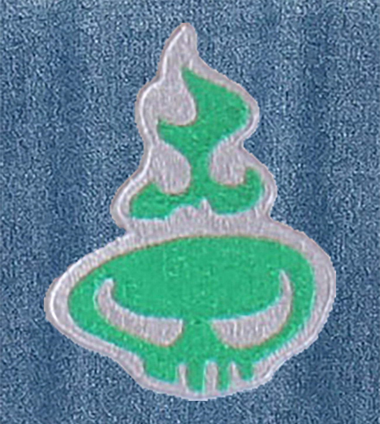 Spirit Warrior Iron-On Patch - Silver/Green