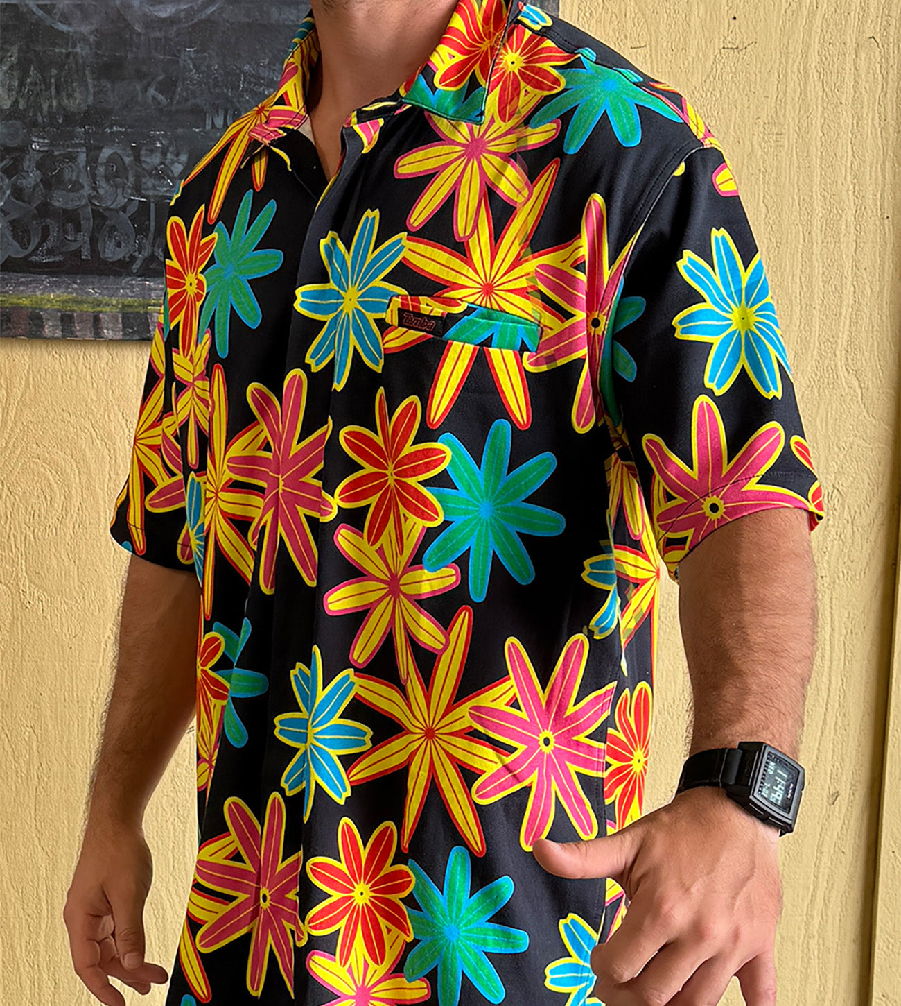 Surfboards Button Down Shirt - Black