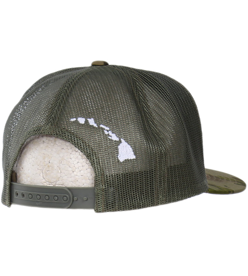 Multicam Surf Co Kaua'i 3D Mesh Snapback Hat - Tropic Green