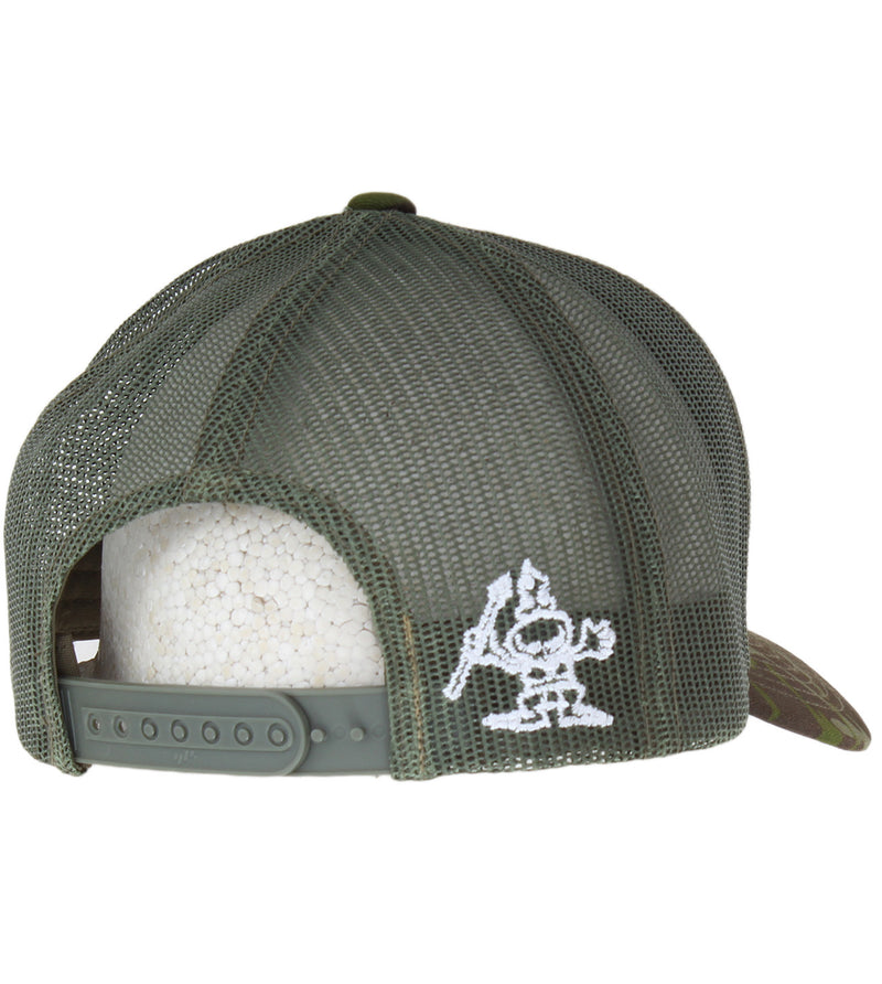 Multicam Surf Co Kaua'i 3D Curvebill Mesh Snapback Hat - Tropic Green