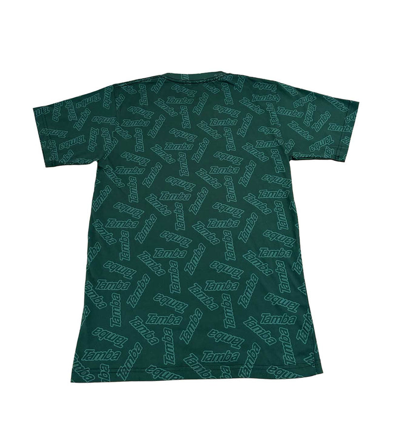 Classic Scattered GIRLS Short Sleeve Shirt - Green/Light Blue