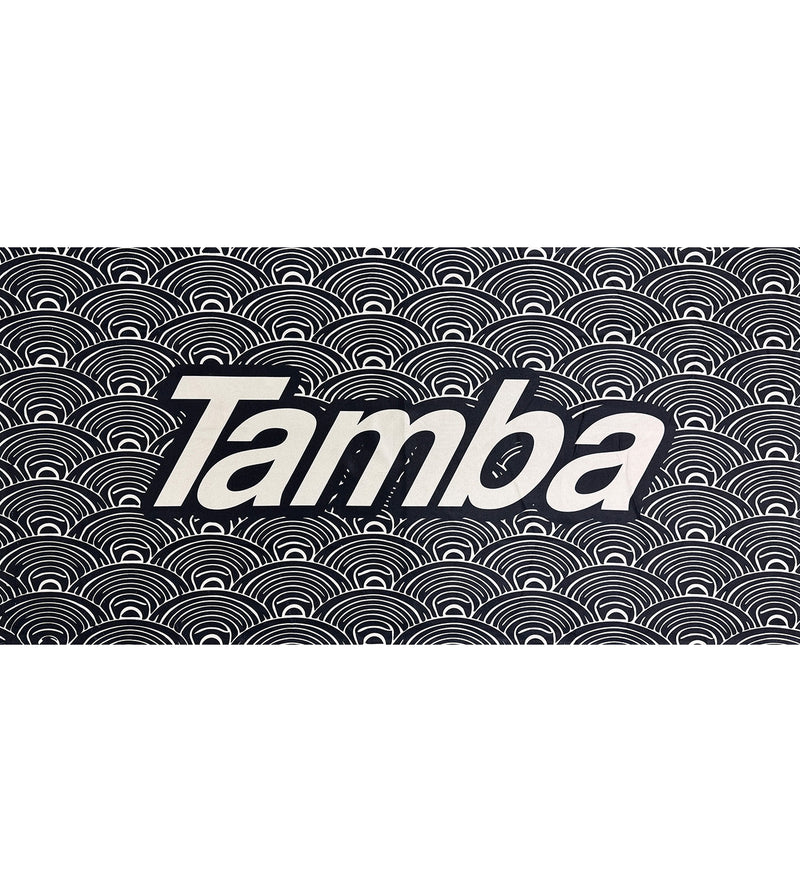 Tamba Towel - Tamba Waves - Black/Cream