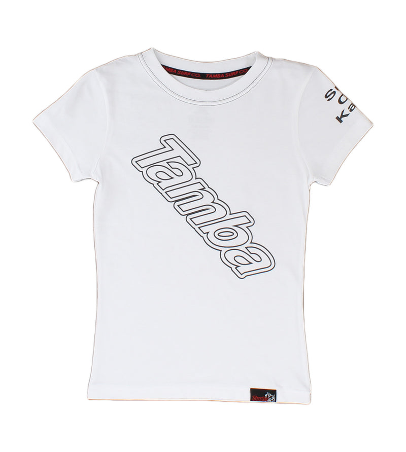 Keyline Slope GIRLS Short Sleeve Shirt - White
