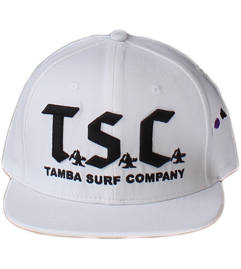 TSC 3D Snapback Hat - White