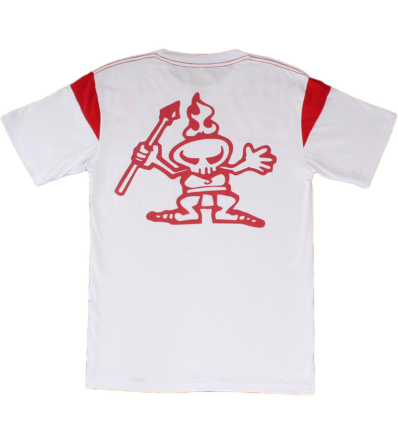 Primo Short Sleeve Shirt - White/Red