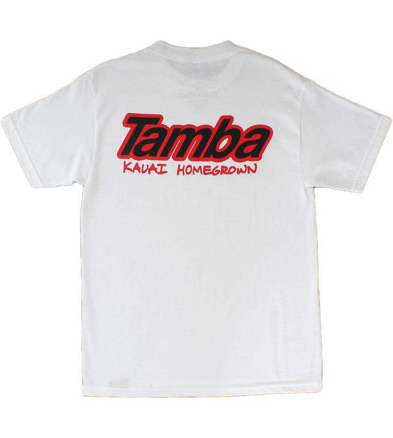 Kaua'i Homegrown Short Sleeve Shirt - White/Red/Black