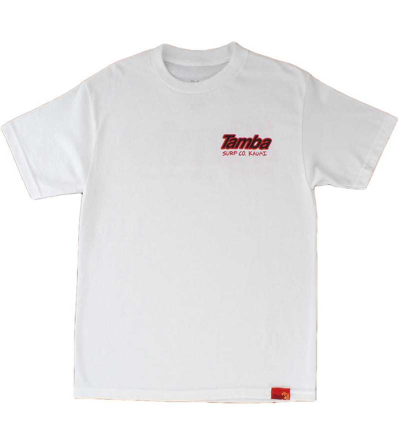 Kaua'i Homegrown Short Sleeve Shirt - White/Red/Black