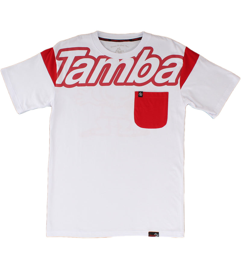 Primo Short Sleeve Shirt - White/Red