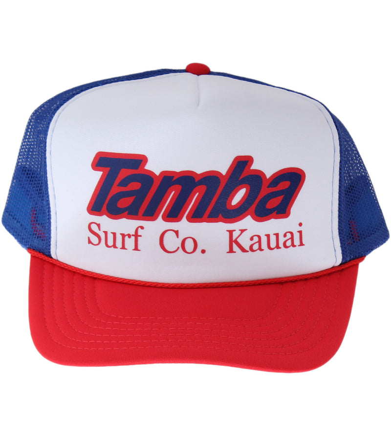 Surf Co Trucker Hat - White/Red/Royal