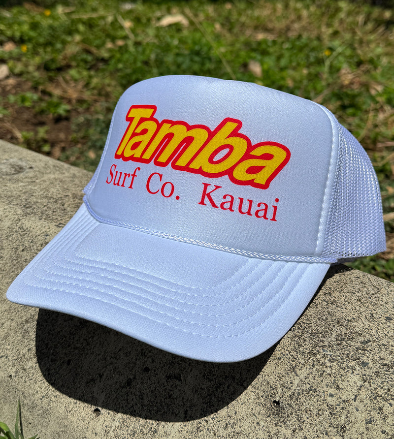 Surf Co Trucker Hat - White/Red/Yellow
