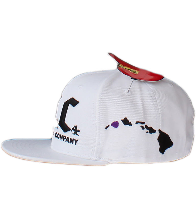 TSC 3D Snapback Hat - White