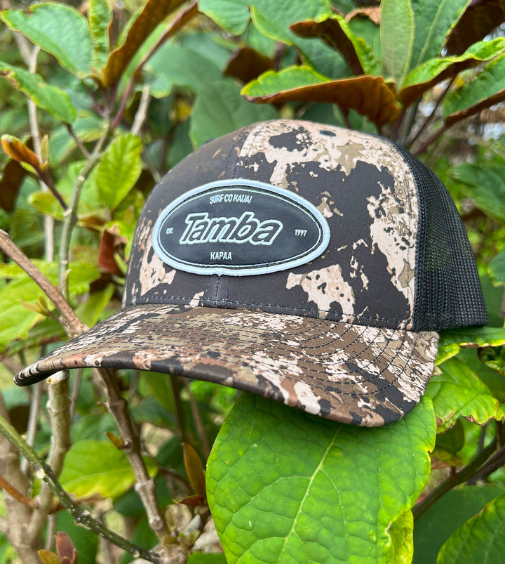 Standard Veil Camo Mesh Snapback Hat - Woods