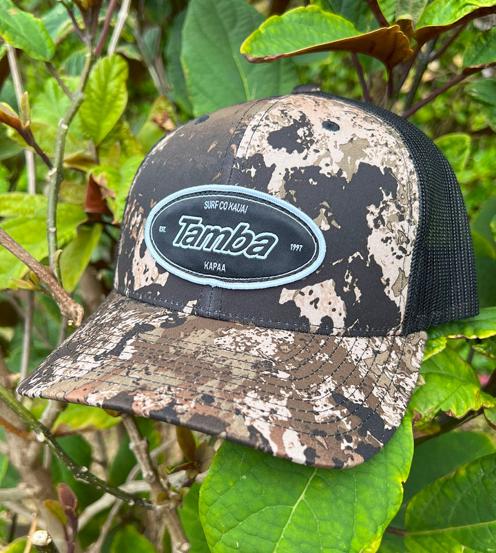 Standard Veil Camo Mesh Snapback Hat - Woods