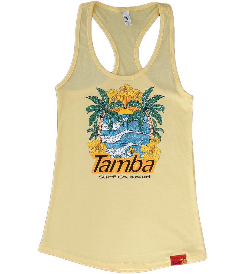 Warrior Sets Women's Racerback Tank Top Shirt - Banana Cream