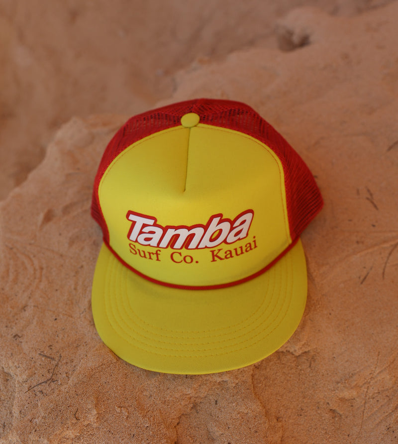 Surf Co Trucker Hat - Yellow/Red/White