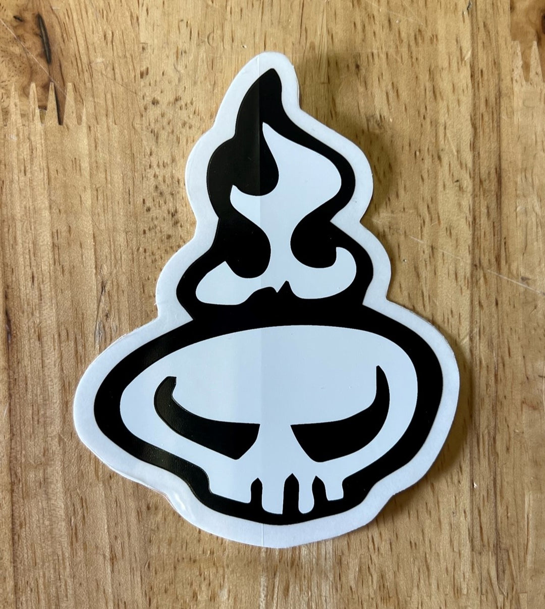 Warrior Head Contour Sticker 3.25" x 4"