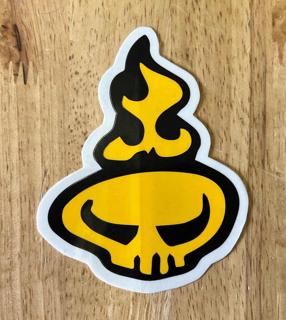 Warrior Head Contour Sticker 3.25" x 4"