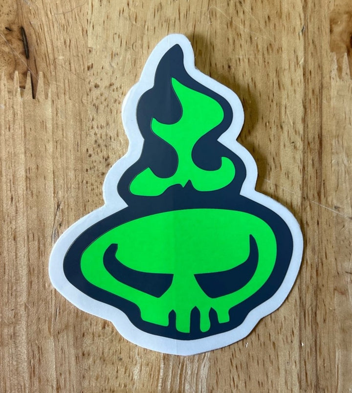 Warrior Head Contour Sticker 3.25" x 4"