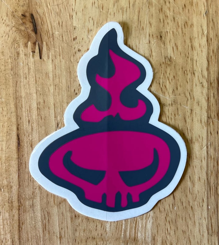 Warrior Head Contour Sticker 3.25" x 4"