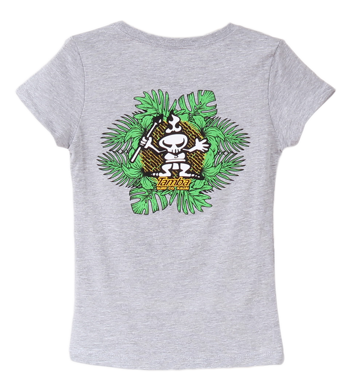 Jungle Warrior Girls Short Sleeve Shirt - Heather Grey