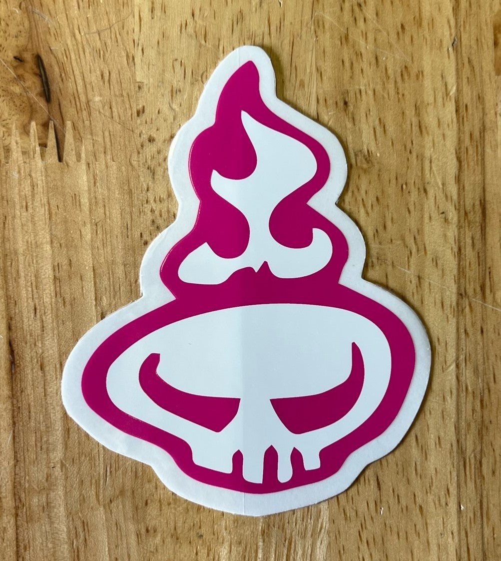 Warrior Head Contour Sticker 3.25" x 4"