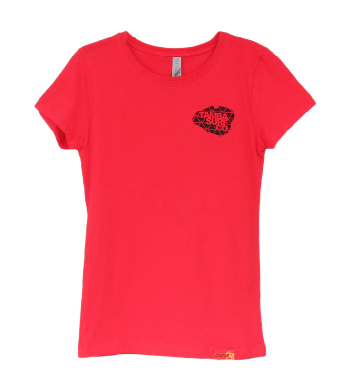Barb Wire Girls Short Sleeve Shirt - Red