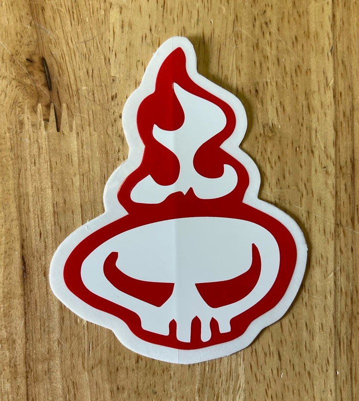 Warrior Head Contour Sticker 3.25" x 4"