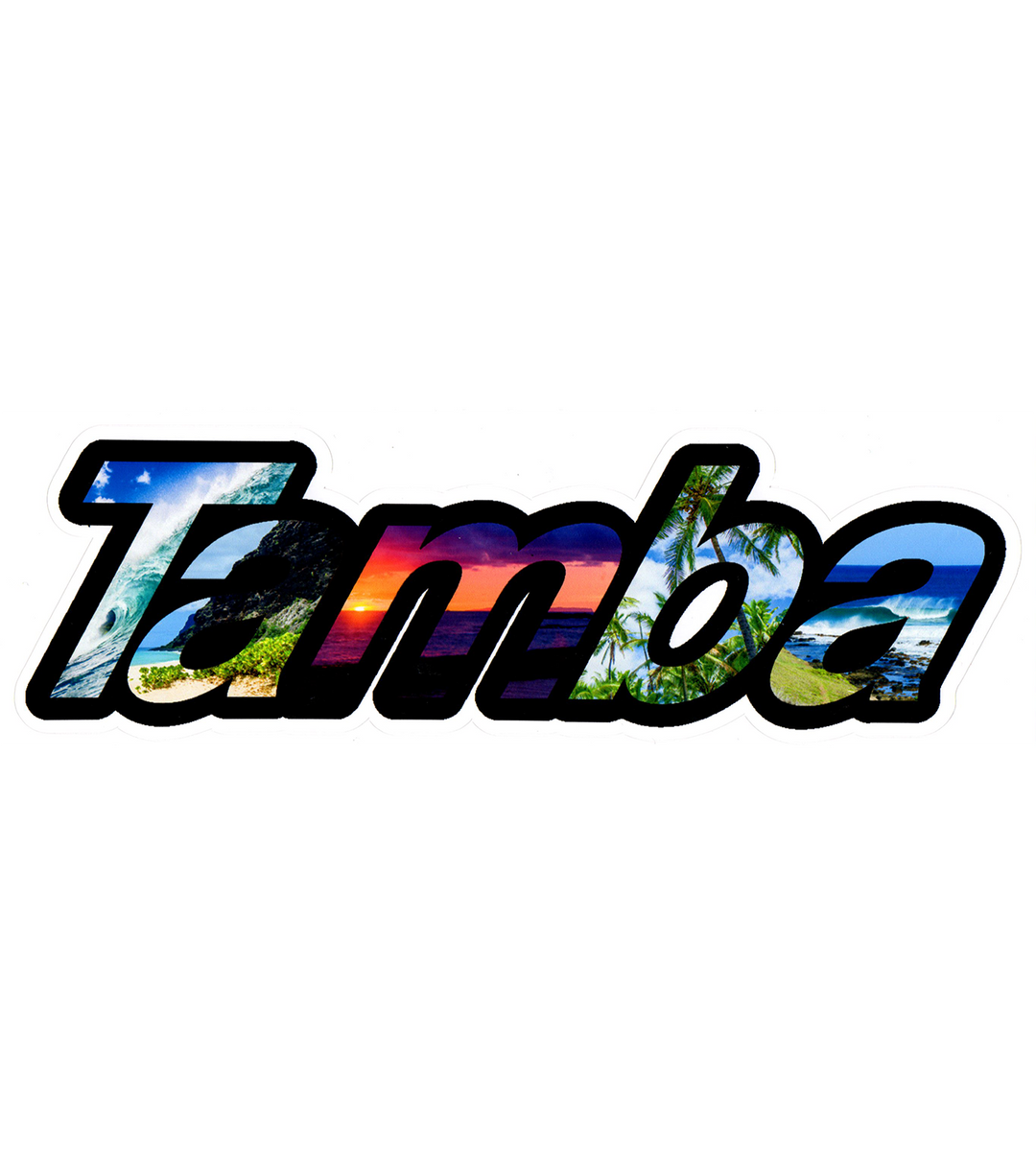 Classic Tamba Island Views Sticker 9 x 3