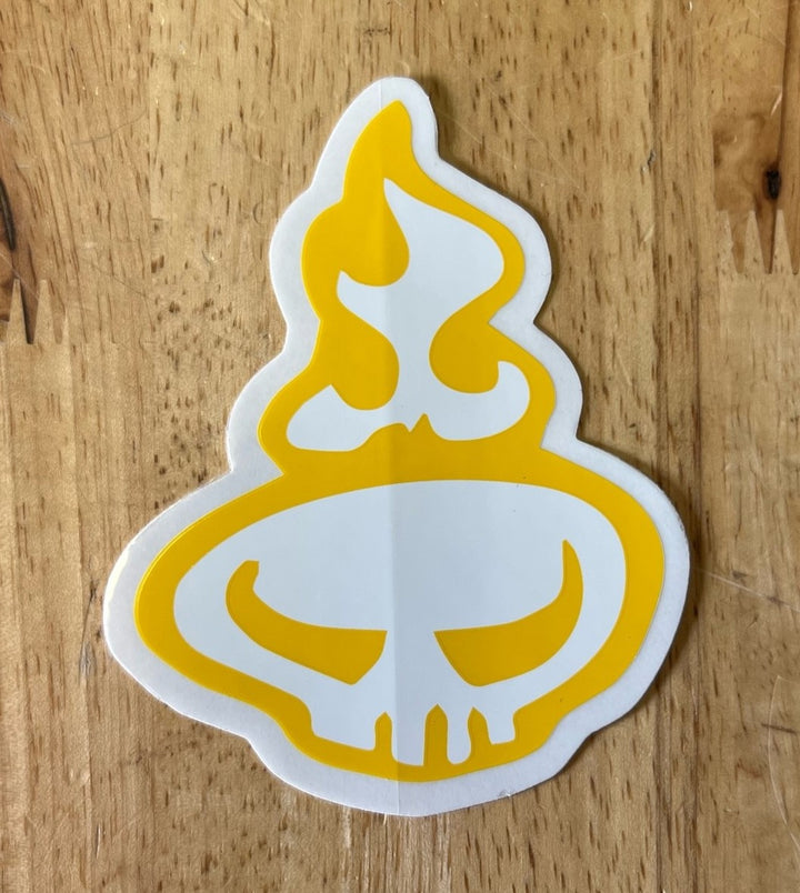 Warrior Head Contour Sticker 3.25" x 4"